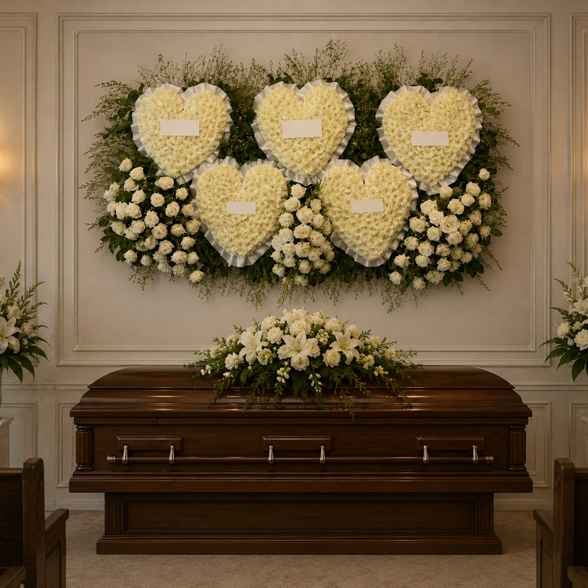 Tribute Hearts Installation